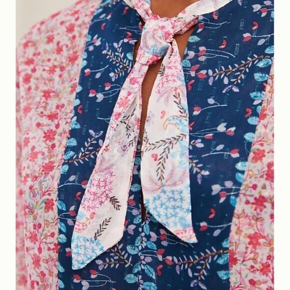 NWT Anthro Anna Sui Alayna Sheer Babydoll Blouse - Picture 4 of 7